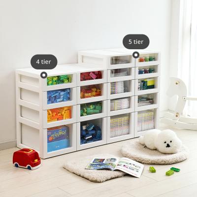 China SHIMOYAMA Large Capacity Plastic Children's Toy Storage Furniture Drawer Storage Rack For Kids With Drawer Inserts for sale