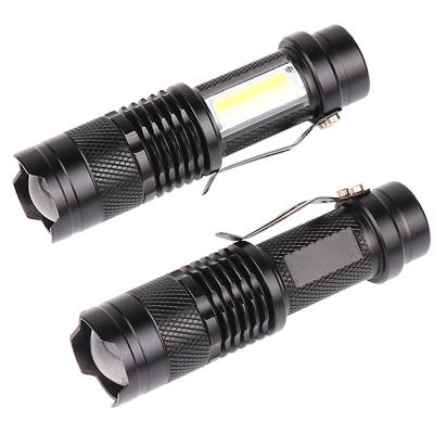 China Tactical Flashlight Built in Battery USB Charging Waterproof Zoomable Flashlight Mini Tactical Flashlight for sale