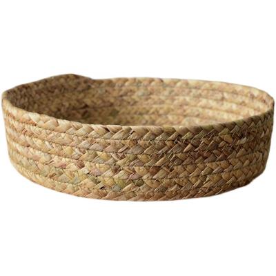 China CLASSIC 2022 New Water Hyacinth Basket Eco-friendly Sustainable Hyacinth Tray Water Hyacinth Storage Basket for sale