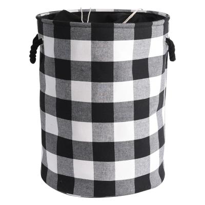 China Carry Large Canvas Storage Basket Easy Multifunctional Viable With Durable Handles for sale