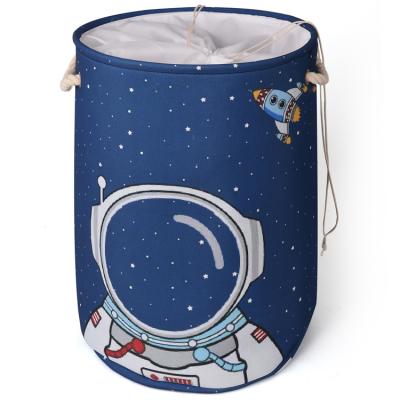 China Sustainable Durable Kids Waterproof Cute Canvas Storage Baskets With Yarns for sale