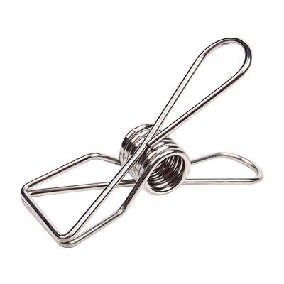 China Large Size Paper Clip 70mm Stainless Steel Metal Hardware Binder Stationary Metal Office School Fish-Shape Staples for sale