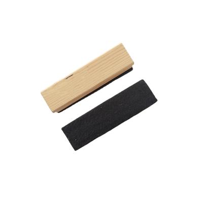 China /Black White Board Customized Size Board Eraser Wooden Board Eraser Wool Felt Board Eraser for sale