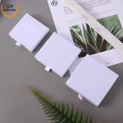 China Recycled Materials Wholesales Hot Stamp Logo Printing On Box White Gift Box Jewelry Packaging Customized Your Logo for sale