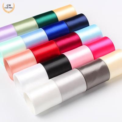 China Wholesale good quality ribbon bow satin color ribbon gift satin thermal transfer satin ribbon for sale