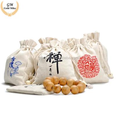 China cheap custom cotton sack cotton drawstring bag plain reused cotton canvas small custom bags with logo for sale