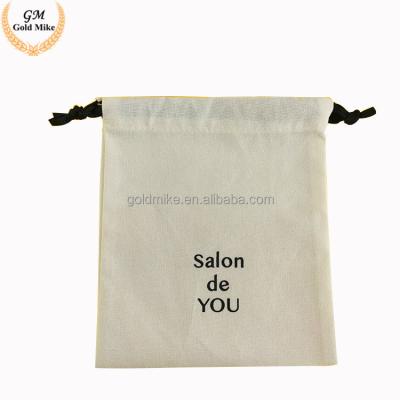 China Recyclable Custom Natural Cotton Bag Small Drawstring Bag Cotton Rope for sale