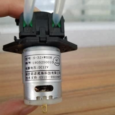 China Compact Size DC 24v Small Peristaltic Liquid Pump Micro Dosing Pump for sale