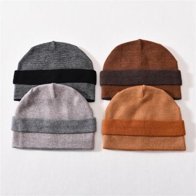 China Factory price wool blend beanies solid color winter unisex warm custom made high quality hats knit soft woolen beanie wholesale for sale