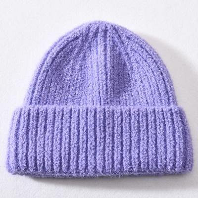 China Wholesale High Quality Men's Beanie Hats Adults Unisex Acrylic Knitted Winter Women's COMMON Beanies Hat for sale