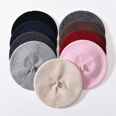 China Autumn New Fashion Trendy Wholesale Warm Wool Painter Hat Women Plush French Beret for sale