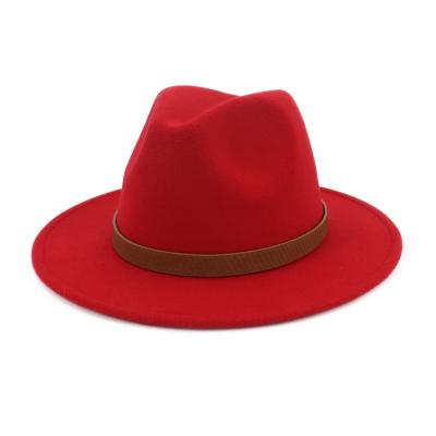 China Wholesale Hot Popular Quality Soft Wool Hign Picture Hat Unisex Fedora Hats Material for sale