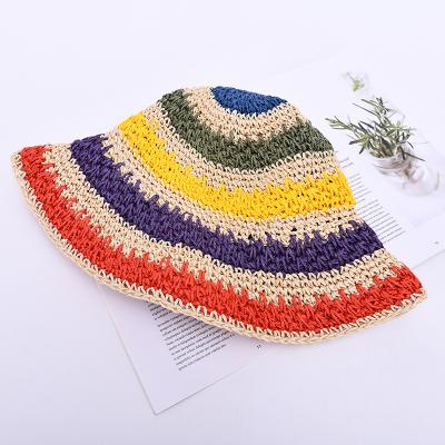 China Straw Hats Straw Hats Traveling Beach Sun Paper Luffy Wide Brim Summer Wholesale Image for sale