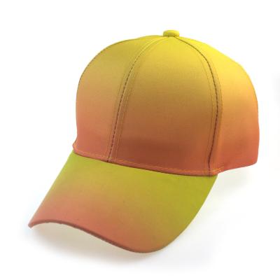 China JOINT Luxury Mens Womens Hat 6 Panel Embroidery Sports Caps Custom Made Baseball Caps With Bright Gradient Color for sale