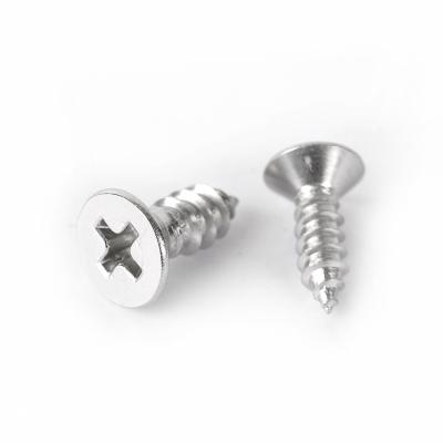 China Dongji Flat Zinc DIN7982 Flat Head Tapping Screw Stainless Steel Self Tapping Self Tapping Stainless Screw for sale