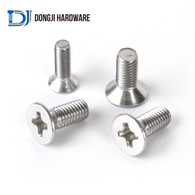 China Flatbed 6-32 304 Stainless Steel Flat Head Machine Screws for sale