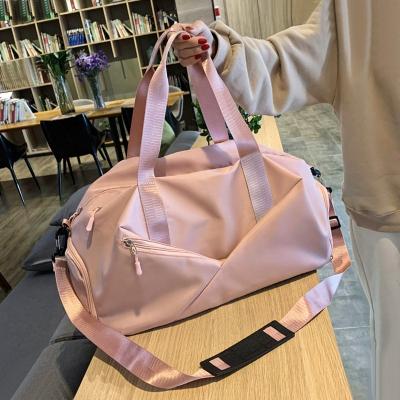 China SG8037 Custom Wholesale Fashion Shape Travel Bag Organizer Sports Pink Gym Bag Large V.line For Women for sale