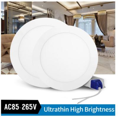 China LED Round Panel Light 3W 6W 9W 12W 15W 18W Led Ceiling Recessed Grid Downlight for sale