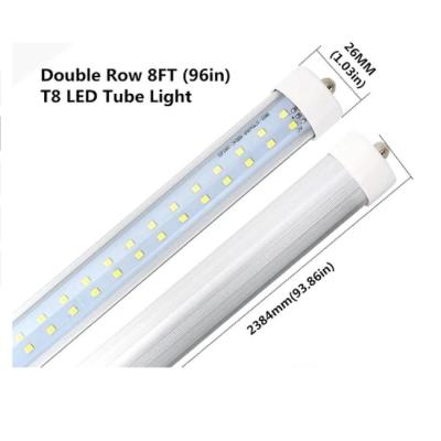 중국 40-Watt 8 ft. T8 FA8 Single Pin Type A Plug and Play Linear LED Tube Light Bulb, Daylight 판매용