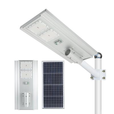 中国 Super Bright Led Lamp Energy Saving 7h Work All In One Solar Powered 80Watt LED Street Light 販売のため