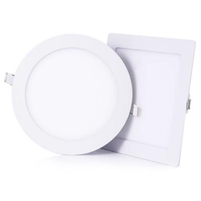 China CRI 95-98Ra LED Round Panel Light With 85-265V or 12V DC Input Voltage 120LM/W Flicker Free Te koop