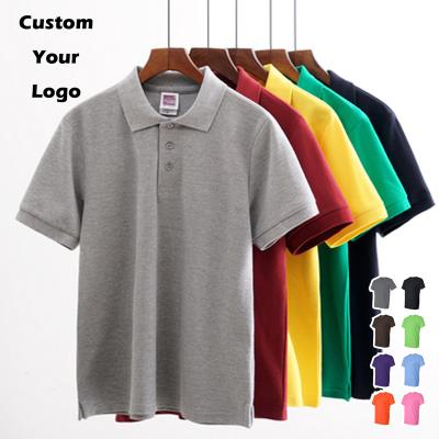 China Custom 100% Custom Embroidery Logo Printing Golf Polo Shirts Anti-Wrinkle Wholesale Cotton T-shirts Empty Single Polyester Polo Shirts For Men for sale