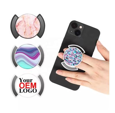 China Adjustable Free Custom Models Pull Up Phone Holder Multi Function Wireless Ring Stand Finger Sockets Phone Holder NEW Charging Design for sale