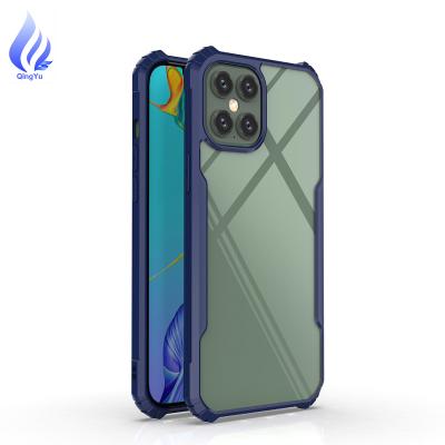 China Protect Mobile Phone For iphone 12 Clear Shockproof Hybrid Phone Case, Transparent Crystal Tpu Back Cover Bumper Phone Case For Iphone 12 pro max for sale