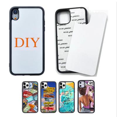 China 2D Sublimation PC Anti-fall DIY Tpu Cell Printing Back Cover Blank Mobile Phone Case For Iphone 13 12 11 pro X Max Xs Max Xr for sale