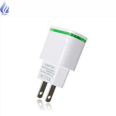 China Universal High Speed ​​USB LED Charger US Plug Travel Power Dual Port Adapter for iPhone 5S X 8/7/6/6S plus /for Samsung Galaxy S8/S9/S10 for sale