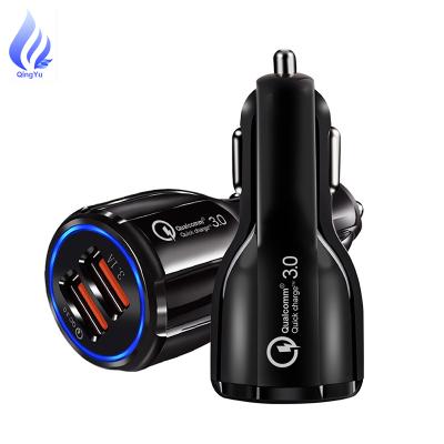 China Mobile Phone Tablet MP3 GPS Car USB Charger CE/Rosh/FCC Quick Charge QC3.0 QC2.0 Mobile Phone Charger 2 Port USB Fast Charger For Samsung Tablet iPhone for sale