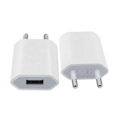 China EU Cell Phone Charger Premium Single Port USB Charging Cell Phone 5V 1000mA Charging Power Travel Adapter For iPhone For Samsung for sale