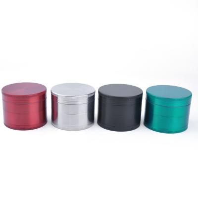 China Red Metal Zinc Alloy Rukioo Herb Grinder 63mm Herb Grinder Custom Logo Wholesale 63mm 4 parts for sale