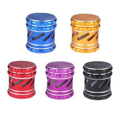 China Rukioo Factory Window 63mm Custom Aluminum Alloy Single Metal Metal Grinders Smoking Herb Grinder Dry Laser Purple for sale