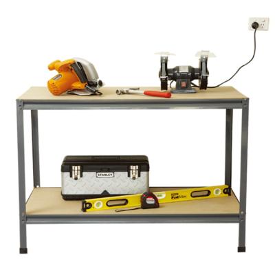 China Durable DIY Workstation Bench Table Workbench Garage Metal Tool Storage Steel Workbenches for sale