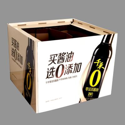 China Recyclable Customized Paper Cardboard Corrug Prensa Compactadora De Boite Shelf Carton for sale