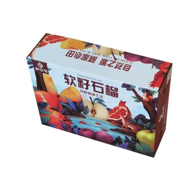 China Recyclable Luxury Fruit Cardboard Box Packaging Fruit Vegetable Cardboard Box for sale