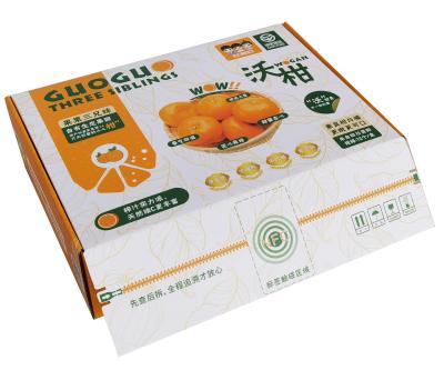 China Recyclable Customized Paper Cardboard Fruit Cardboard Paper Shipping Box For Food for sale