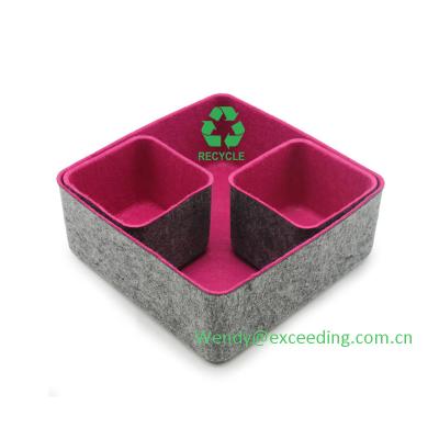 China Factory Price Waterproof PET Recycled Polyester Felt Fabric For Storage Box , Bag for sale