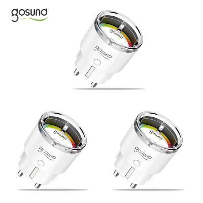 China Convenient Night Light Socket Security RGB Smart Socket Wifi Enable EU Smart Wireless Socket App Control WiFi Socket App Control Alexa Google Electric Home for sale