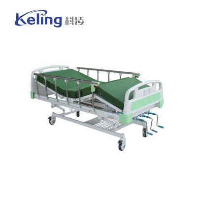 China Cama de hospital inestable manual principal de acero inoxidable comercial en venta