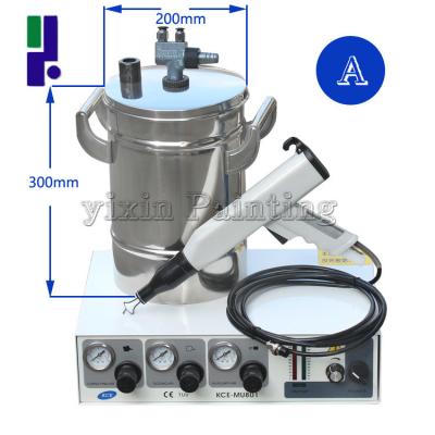 China Testing Electrostatic Powder Spraying Equipment With Powder Coating Hopper for sale