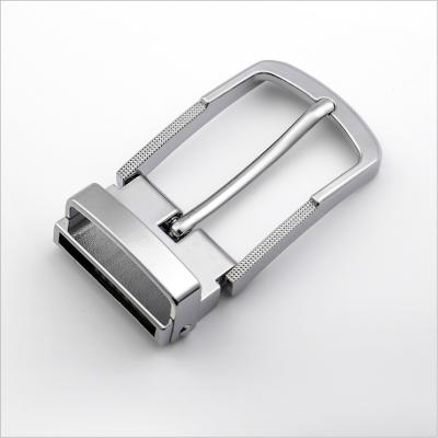 China Pin Buckle Mens Swivel Rotate Metal Clip Zinc Alloy Single Pin Belt Buckle for sale