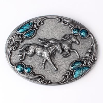 China Wholesale Vintage Horse Belt Buckle Fashion Western Cowboy Enamel Buckle Metal for sale