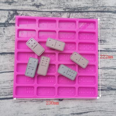 China Factory Supply Viable OEM ODM Toy Board Silicone Dominoes Mold Domino Mold for sale