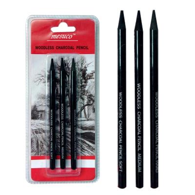 China Art Tool Woodless Drawing Charcoal Pencil Set Woodless Graphite Pencil Set for sale