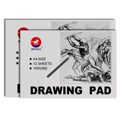 China Drawing Art Tool Good Selling 100Gsm 12pages Drawing Protection Paper For Art A4 Size for sale