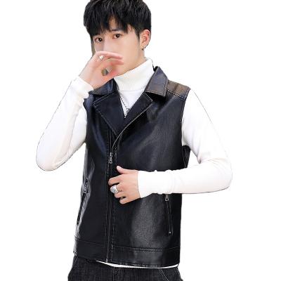 China New Type Leather Vest Top Selling Style Leather Jacket Breathable Premium Western Men's Leather Vest for sale