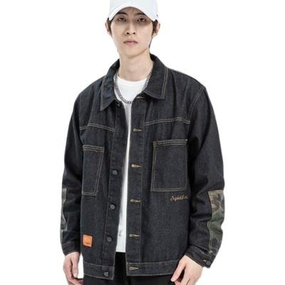 China Breathable Sale Casual Streetwear Well Coats Outdoor Mens Black Blue Denim Jackets for sale