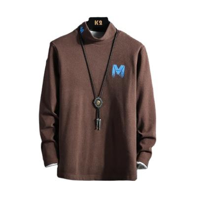 China Quality double sided fleece stylish men's crew neck fleece pullover anti-shrink for sale